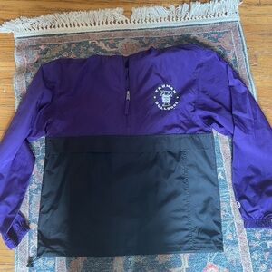 college windbreaker